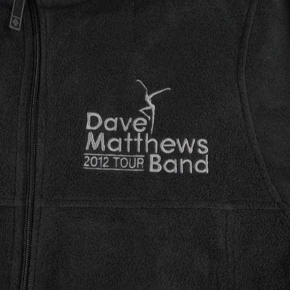 Columbia Jacket Mens‎ Small Gray Dave Matthews Band 2012 Tour Fleece Full Zip - Picture 3 of 12